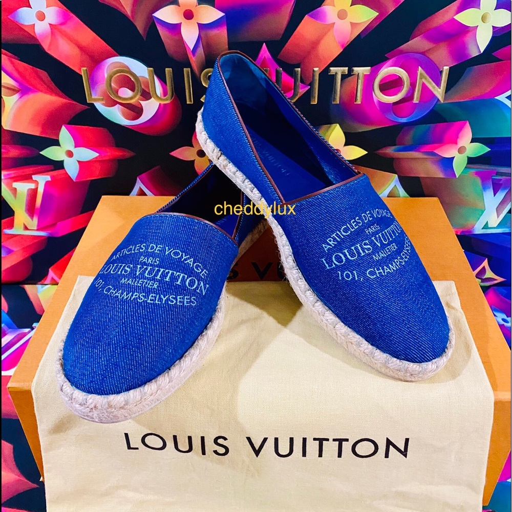 🥿🥿🥿Authentic Louis Vuitton Denim Espadrilles